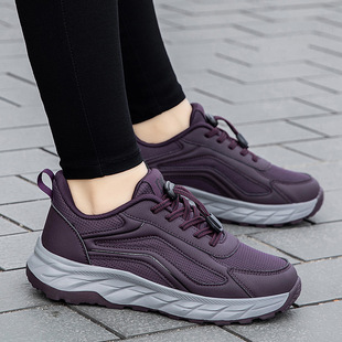 Zhang Kaili Shoes for the Elderly Women's Spring and Autumn Moms Shoes for Middle-aged and Elderly Comfortable Not Tired Feet Non-slip and Stepping Dad sneaker