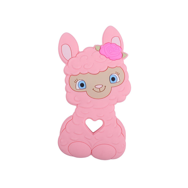 Amazon nuevo bebé de dibujos animados animal ovejas molares mordedor bebé juguetes creativos maternal y niño suministros fabricante