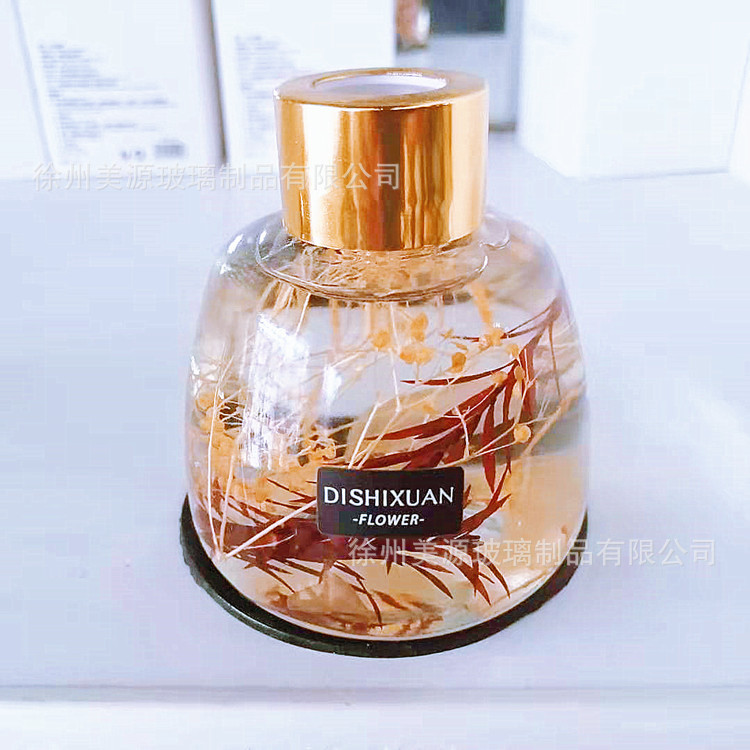 酒店室内无火香薰玻璃分装瓶藤条香芬除臭100ml玻璃瓶玻璃罐