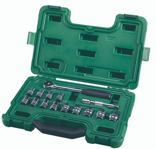 SATA Shida Tool Set 15 Pieces 12.5mm Series Sleeve Set 09525