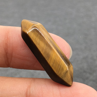 Wholesale Natural Crystal Carved Tiger Eye Stone Mini Double-Pointed Collectible Crafts Gift Small Ornaments