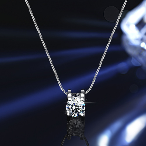 Hot selling s925 sterling silver ring necklace pendant earrings bull head one carat moissanite fashion jewelry three-piece set
