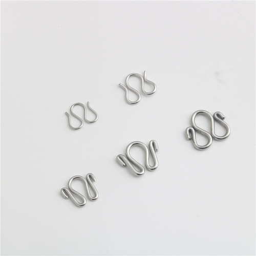 Stainless steel W buckle M buckle titanium steel jewelry accessories Buddha chain Buddha brand necklace buckle bracelet buckle wholesale diy jewelry accessories