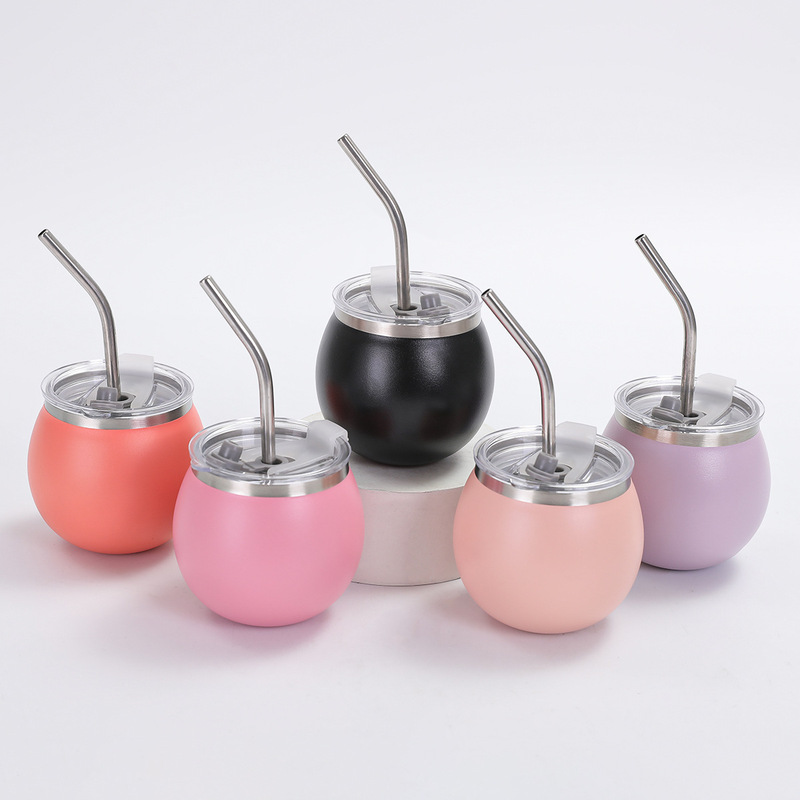 Manufacturer's Popular Export Product: Argentine Yerba Mate Cup with Straw, Mini Egg Cup, 304 Stainless Steel Insulated Cup, in Stock