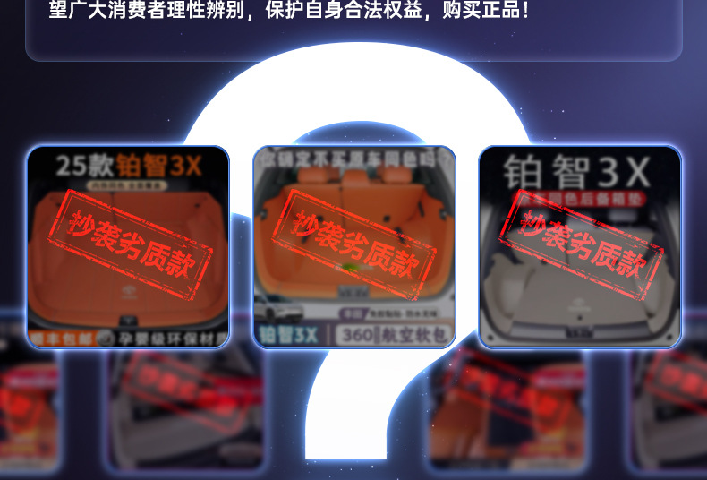 Specially Used for Gac Toyota Platinum 3X Trunk Mat, Fully Surrounded Trunk Mat, 2025 New Car Interior Modification