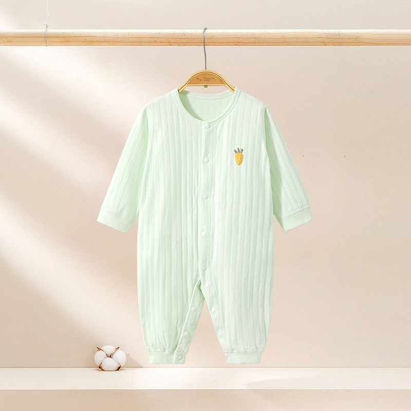 Primavera, otoño, verano, ropa de otoño delgada de algodón recién nacido para niños y niñas, ropa de bebé image 10