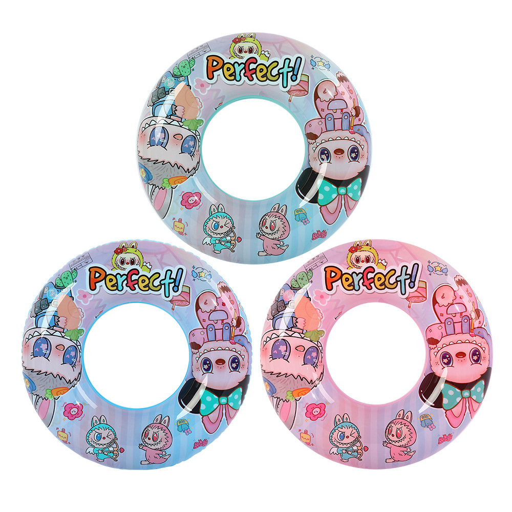 Anillo de natación para niños de celebridades de Internet, anillo de natación para axila engrosada para bebés, anillo de natación salvavidas para niños pequeños de PVC de dibujos animados, 3 años - 6 años