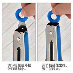 Silicone food tongs, bread tongs, portable Zibo barbecue tongs, meal-sharing tongs, bbq oven special food tongs