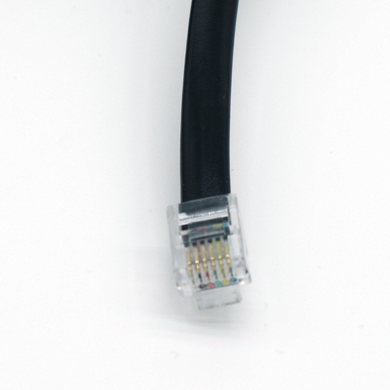 6P6C ��о������ 3m���ȿɶ� PVC���� RJ12�źŴ��䵯���� ��ͭ