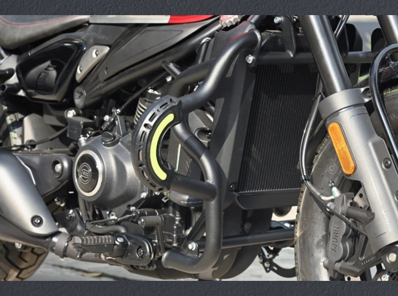 Suitable for Cfmoto 450Clc/250Clc Crash Bars, Anti-Fall and Anti-Collision Quick-Release Side Bags, Foldable Backrest Modification Parts