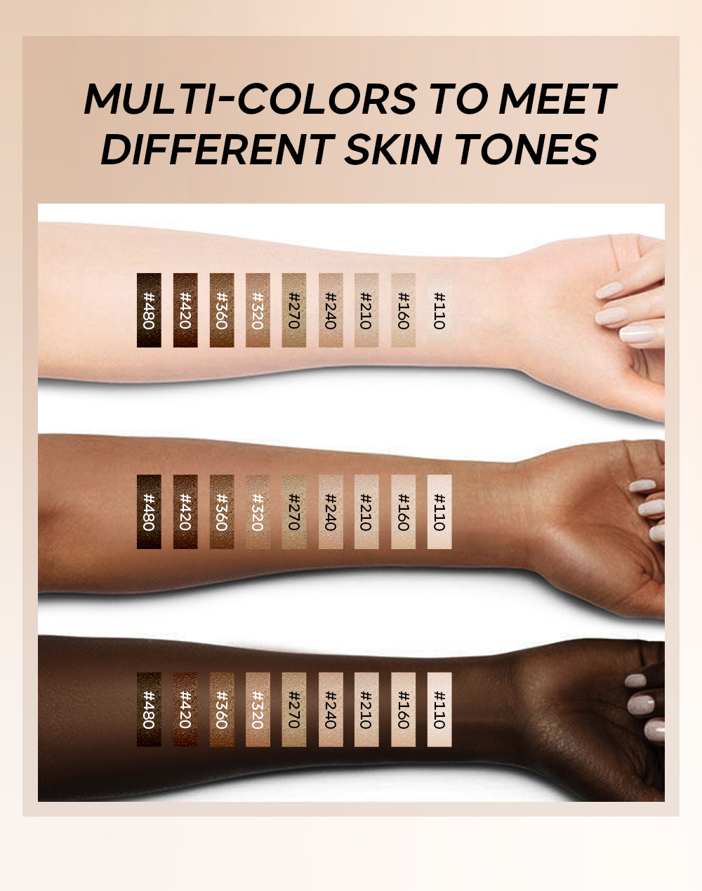 Cross-border QUIYUM BB Cream (Color Box) 50g Moisturizing Concealer without smudging manufacturer's stock wholesale undefined
