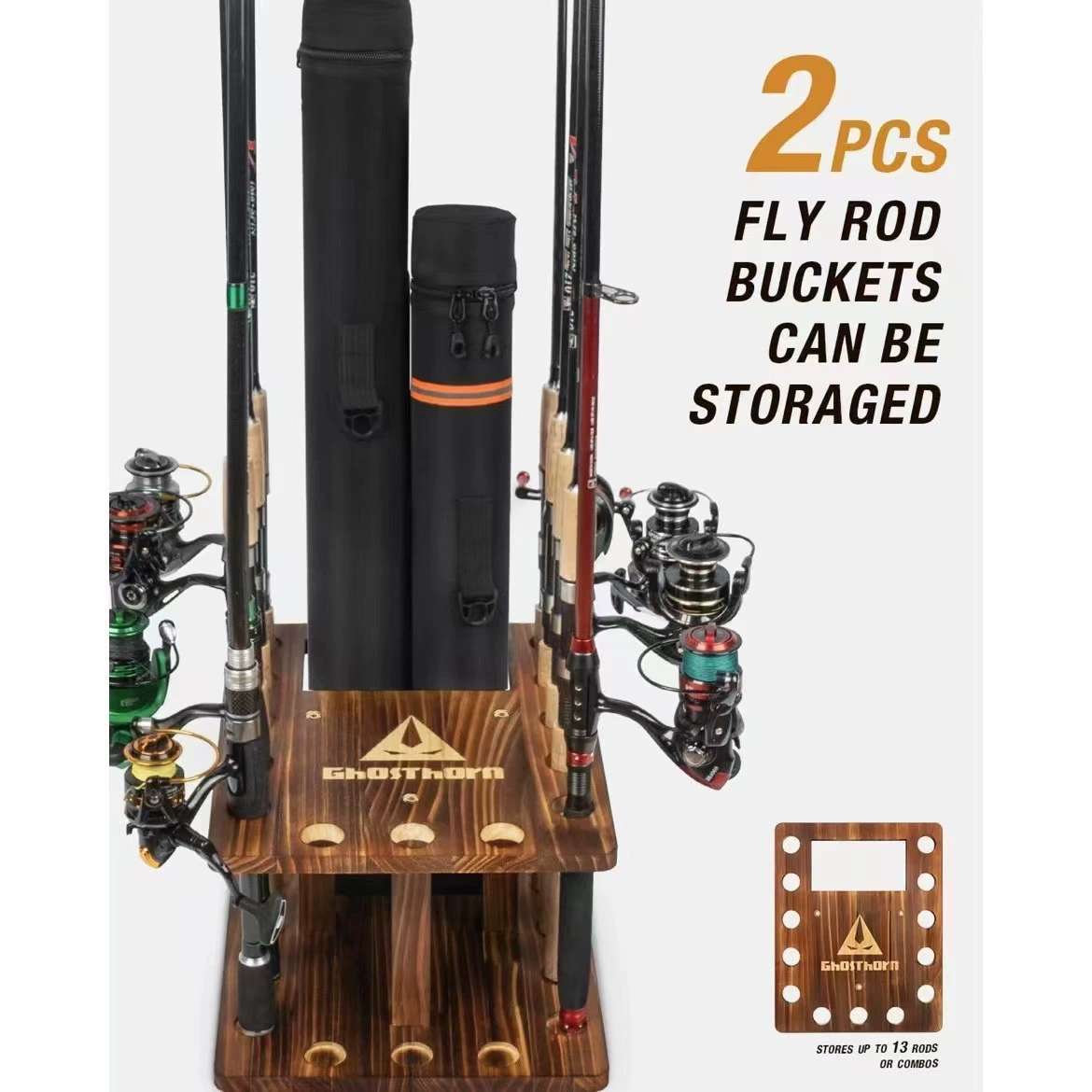 Трансграничная деревянная стойка удочки