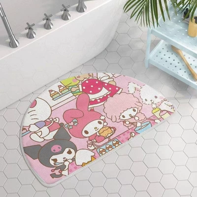 Non-Slip Mat Household Cartoon, Avtomobil döşəmə paspasları - sanrio-combination-to-make-cake-semi-circle-4060