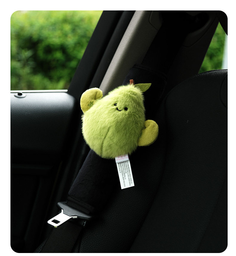 Cute Car Accessories, Safety Rope Protective Cover, Car Interior Decoration, Anti-Neck Strangulation