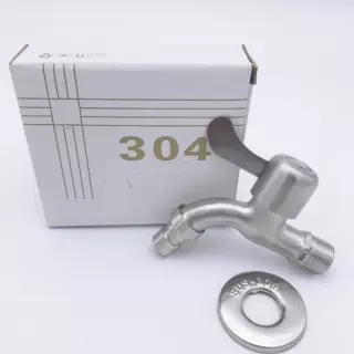 厂家批发外贸加厚304不锈钢水龙头加长4分快开铜芯洗衣机龙头家用