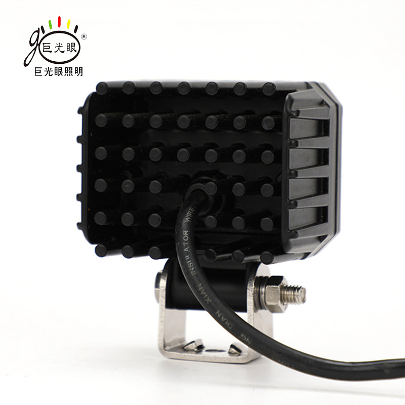 Cross-Border 60W Ultra-Bright Yellow and White High/Low Beam Led Spotlight for Electric Vehicles, Motorcycle Modification, and Delivery Services