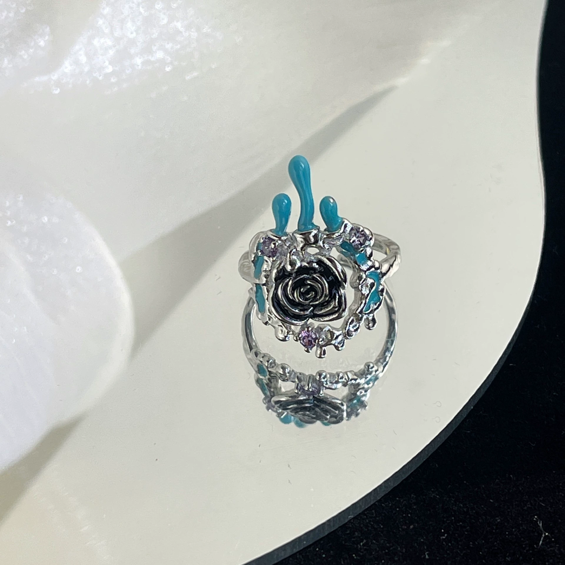Accessory, nail decoration, small design ring, elastic strap, high-quality style, simple and elegant design