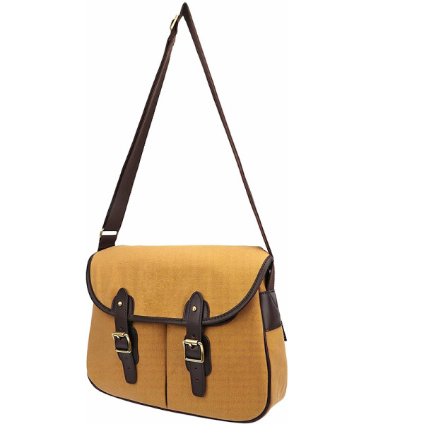 Retro high quality linen bag one shoulder