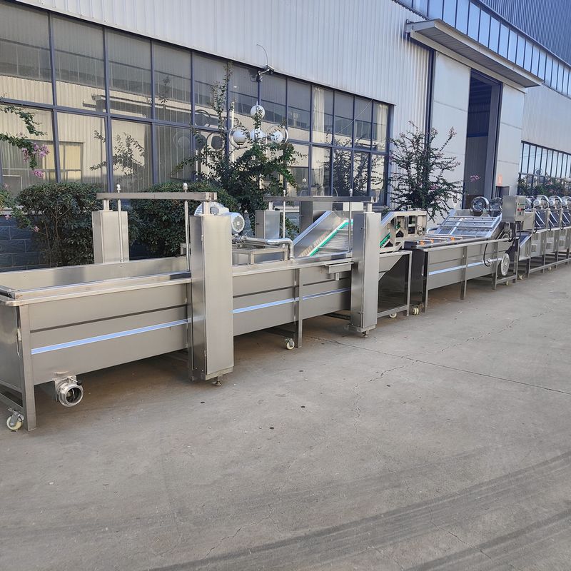 鸡爪卤制加工设备 卤制品加工流水线  蒸煮漂烫冷却设备