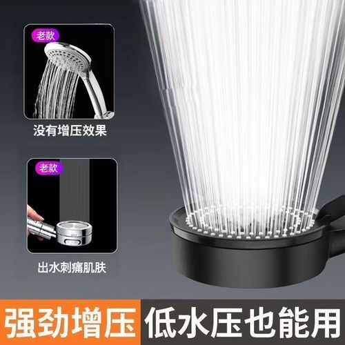 Manufacturer wholesale shower head Black Warrior five-speed shower head household shower head large water outlet household shower head