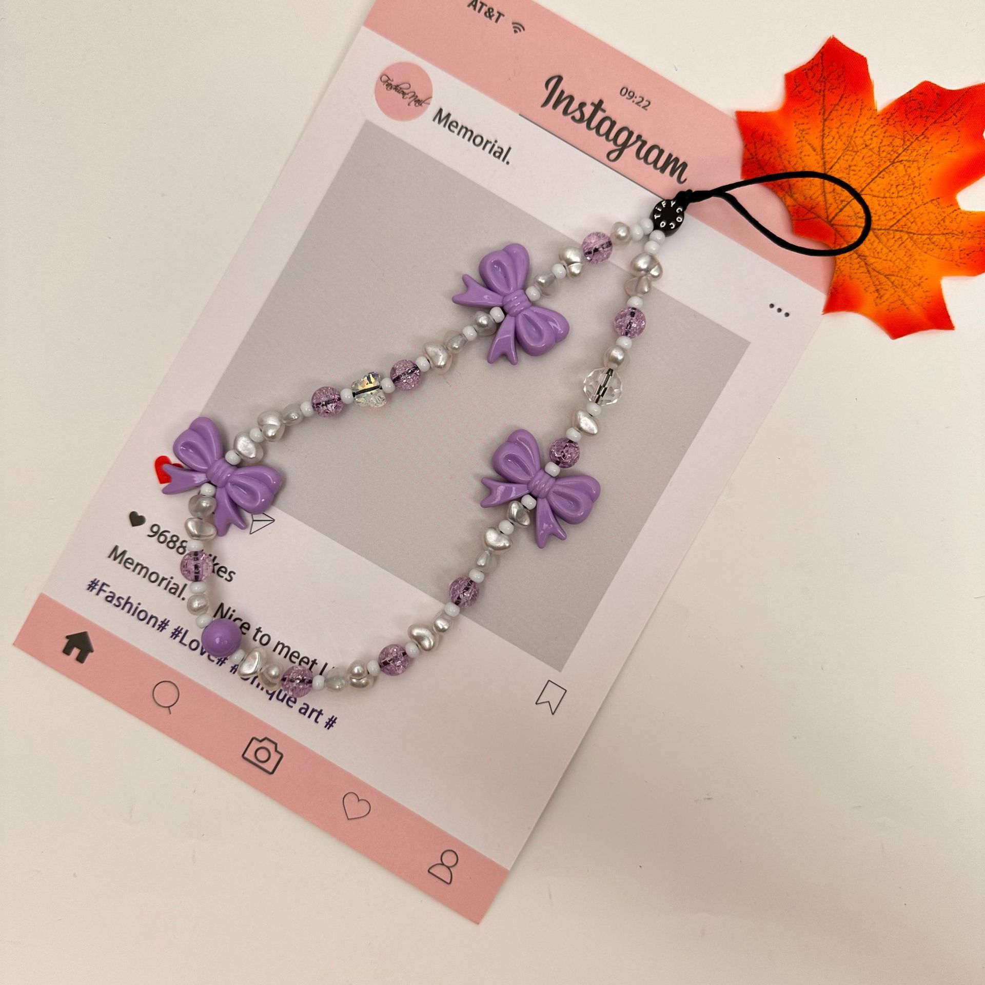 Moda simple amor mariposa serie de cadena de teléfono móvil cadena de teléfono móvil bolso bolso llaver colgante corto diseño de nicho