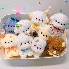 ツイスト子犬完成品かわいい子犬人形手作り子犬振り子プレゼントDIYぬいぐるみ犬プレゼント