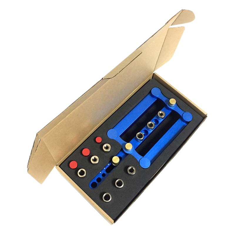 Carpintería agujero recto localizador de madera redonda Tenon puncher localizador agujero abridor DIY herramienta de perforación de la carpintería