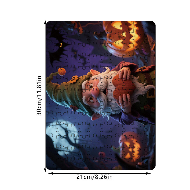Cross-Border Halloween Paper Puzzle Casual Puzzle Game Home Living Room Wall Decoration Puzzle Gift for Friends