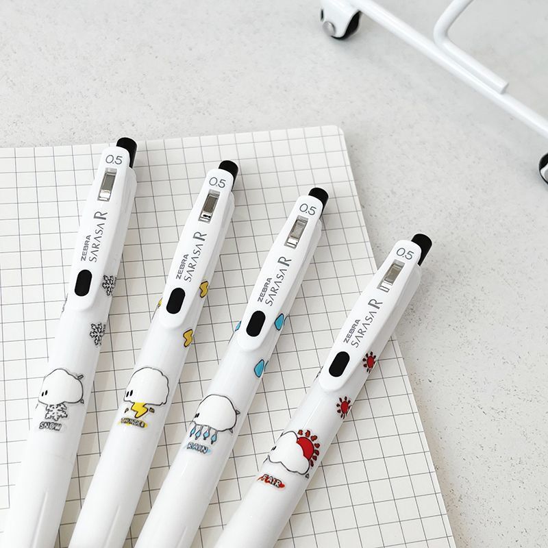 日本斑马ZEBRA气象研究局限定diy款中性笔JJ15速干黑色笔芯0.5mm|undefined