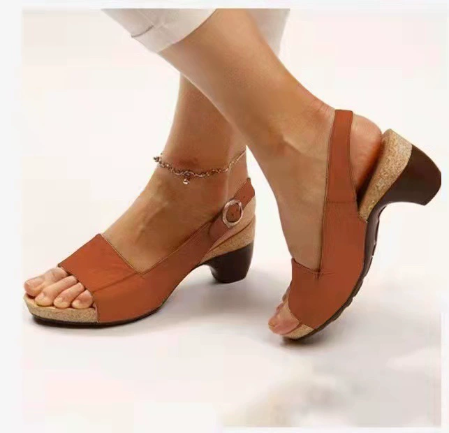 High sandals, shoes, for import, plus size