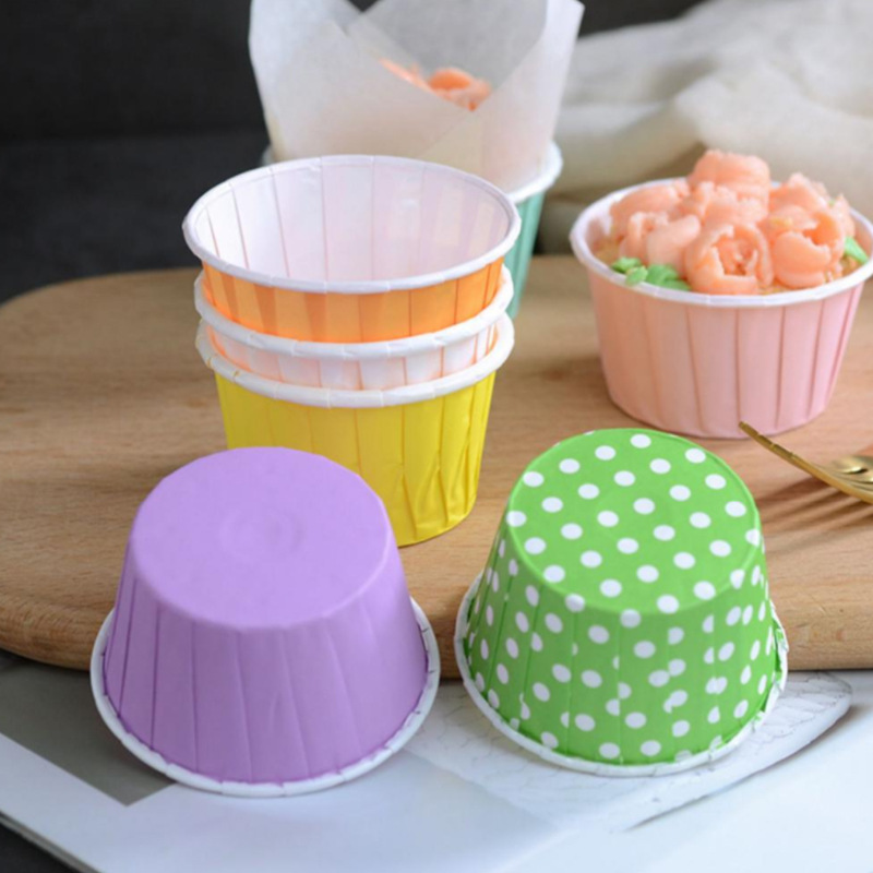 卷口蛋糕杯一次性家用马芬蛋糕小纸托模具烤箱耐高温防油蛋糕纸杯