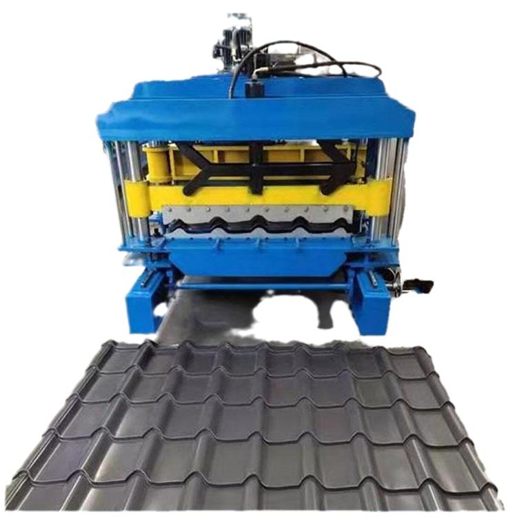 6 máquina de prensado de azulejos de acero de color de doble capa de equipos de azulejos de arco circular máquina de prensado de azulejos de acero de color automático