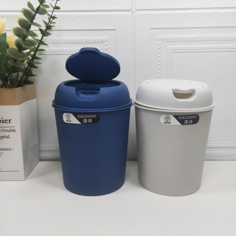 Papelera mini linda para el hogar y oficina, cubo de almacenamiento para clasificación en dormitorio, venta al por mayor.