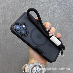 アップル16promaxカラー肌感磁気吸引携帯ケースのフロスト防止iPhone15を適用して保護14を厚くする