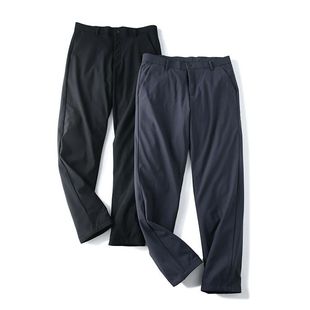 Winter new white goose down thickened warm Men's outer wear high waist down pants winter sleeping pants trendy men's business casual pants