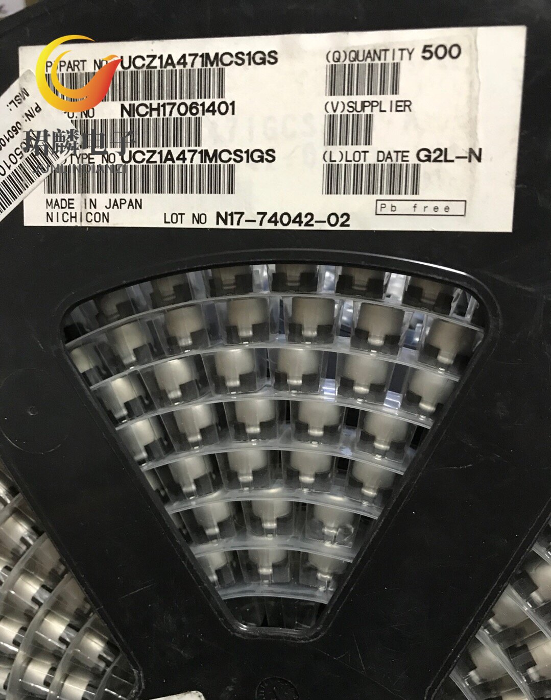 带防震座10V470UF 10X10 UCZ 尼吉康电容 UCZ1A471MCS1GS整盘出