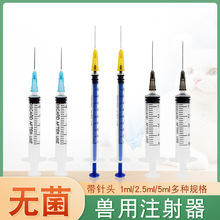 兽用一次性注射器 1ml2.5ml5ml宠物注射器喂食兽医打针疫苗针管