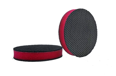 Sheet Metal Spray Repair – powder Yellow Spot Paint cleaning - 3-inch-red-sponge-black-magic-mud