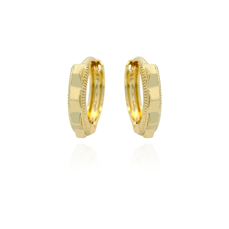 Xuping estilo simple personalidad geometría círculo auriculares temperamento clásico transfronterizo aretes de estilo europeo y americano auriculares al por mayor mujeres