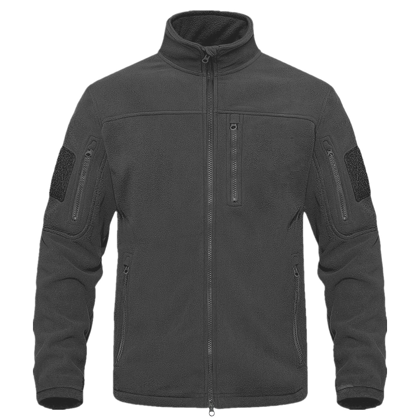 Men's Fleece Jacket Tactical Thermal Warm Work Hiking Windbreaker_voghion.com