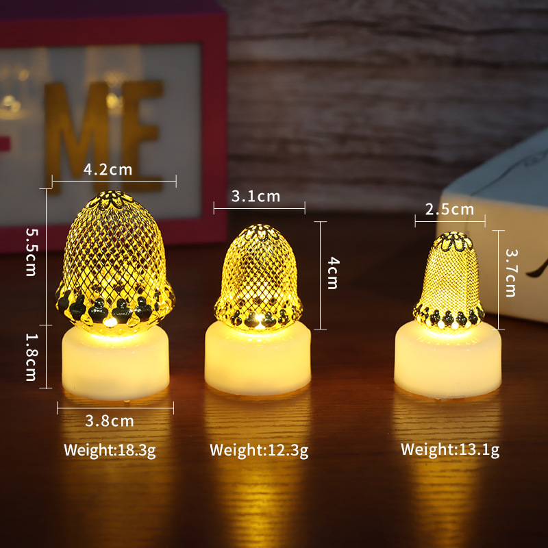Nueva Venta caliente transfronteriza lámpara de la vela de hierro Marruecos Tenis lámpara deseo propuesta lámpara de la vela lámpara de la piña al por mayor