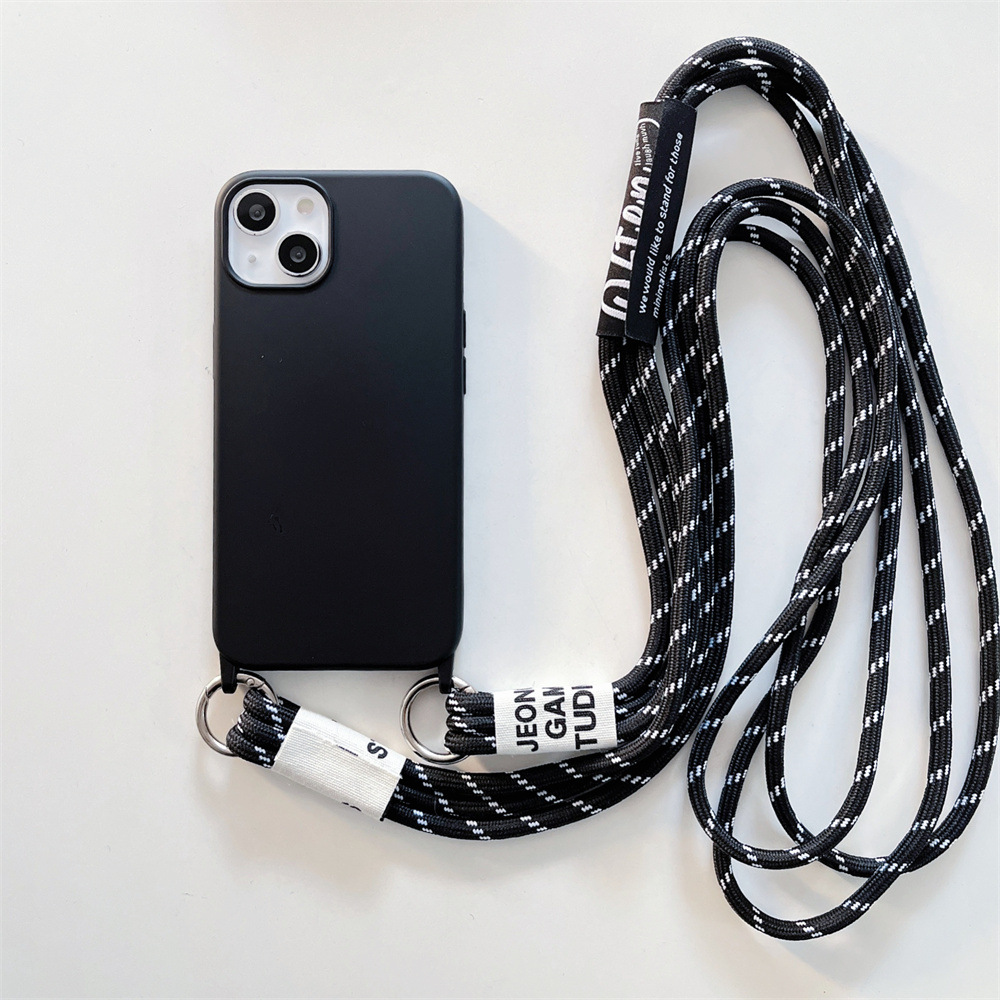 Adatto per Apple iPhone 15promax montato 14Pro accessorio per scheda con coulisse sul retro a tracolla 13 custodia universale per telefono_voghion.com