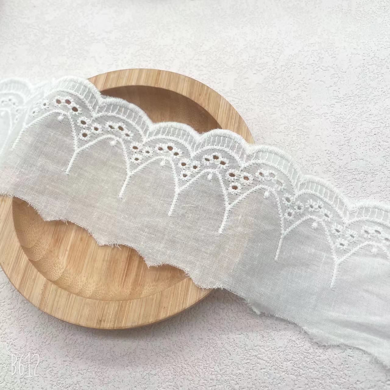 6cm棉布刺绣花边蕾丝花边DIY洛丽塔家居睡衣裙摆宠物围巾服装辅料