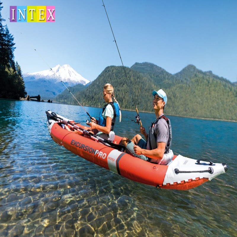 INTEX68309 double kayak inflatable boat assault boat fishing boat thickened rubber boat folding canoe