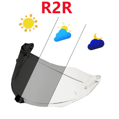 Dəbilqə (Kaska) aksesuarları, Is Suitable for R2R R2Rpro - r2r-transparent-dark-black