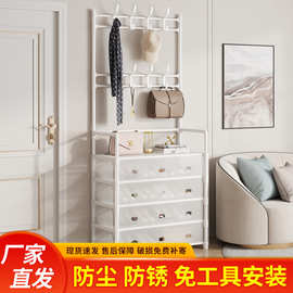 简易鞋帽架l门口家用一体多功能收纳鞋柜占地小多层组装置物架