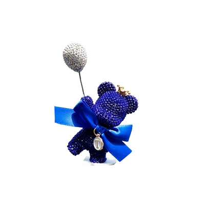 Car ornaments – Creative Stylish Diamond-Encrusted Korean Style - new-sapphire-balloon-violent-bear-ornament