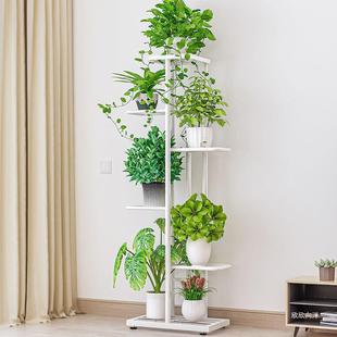 Flower Shelf Indoor Home Living Room Flower Pot Rack Floor-Standing Storage Rack Foldableable Multi-Layer Space-Saving Pothos Shelf