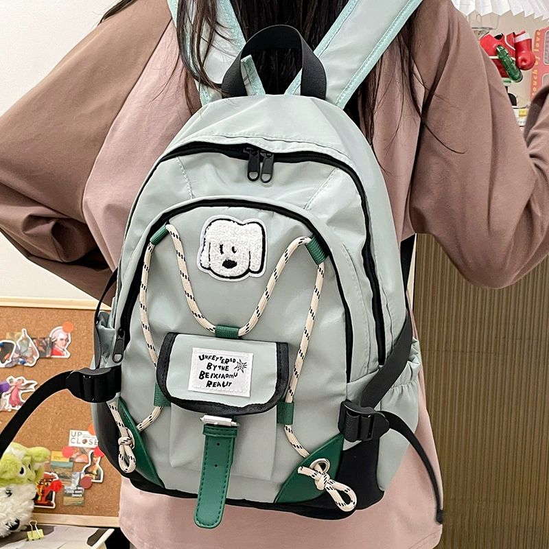 Capacious backpack for leisure for men and women, school bag