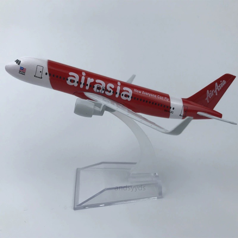 Modelo de avión de simulación de la serie A320 de la aviación extranjera con aleación de tren de aterrizaje